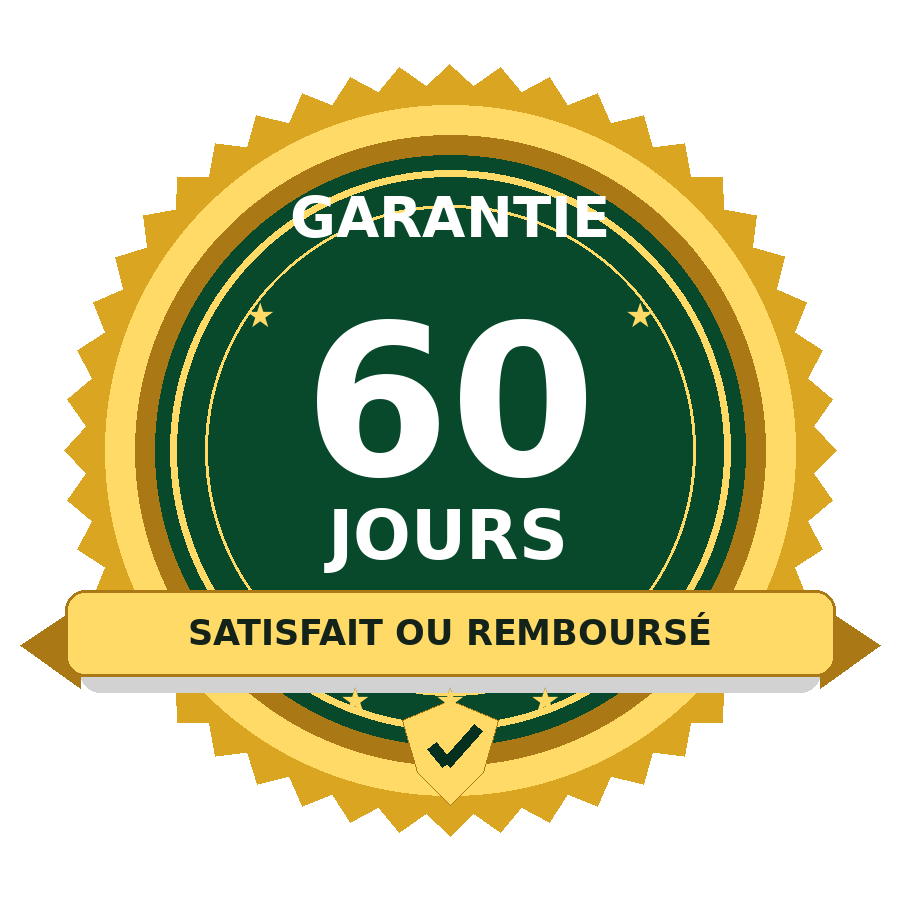 Garantie de remboursement 60 jours