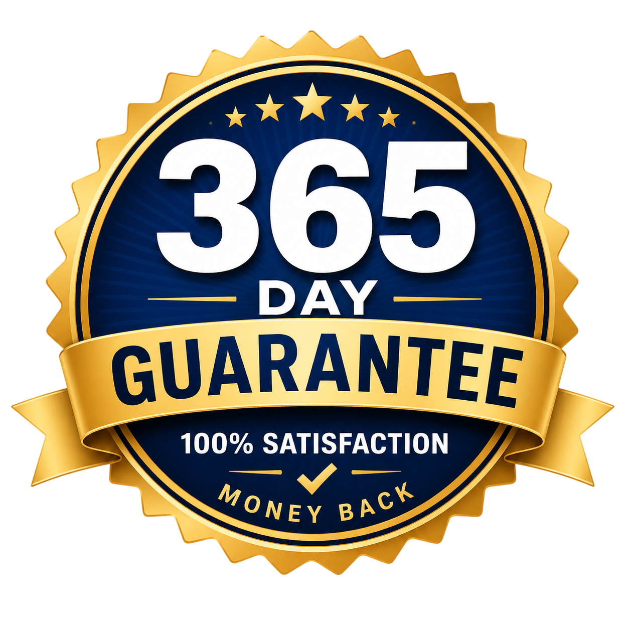 365-day money-back guarantee